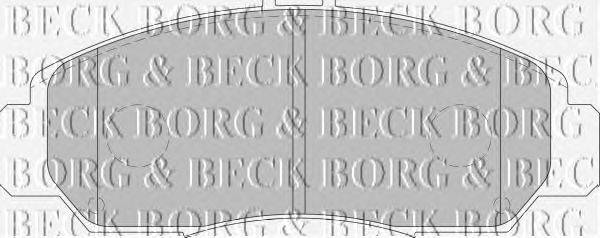 Комплект тормозных колодок, дисковый тормоз BORG & BECK BBP1741