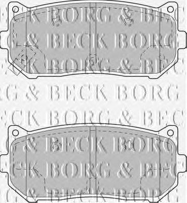 Комплект тормозных колодок, дисковый тормоз BORG & BECK BBP1793