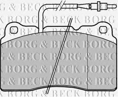 Комплект тормозных колодок, дисковый тормоз BORG & BECK BBP1829