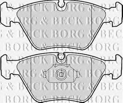 Комплект тормозных колодок, дисковый тормоз BORG & BECK BBP1843