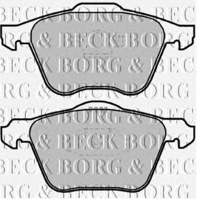 Комплект тормозных колодок, дисковый тормоз BORG & BECK BBP1861