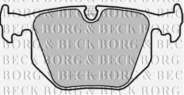 Комплект тормозных колодок, дисковый тормоз BORG & BECK BBP1872