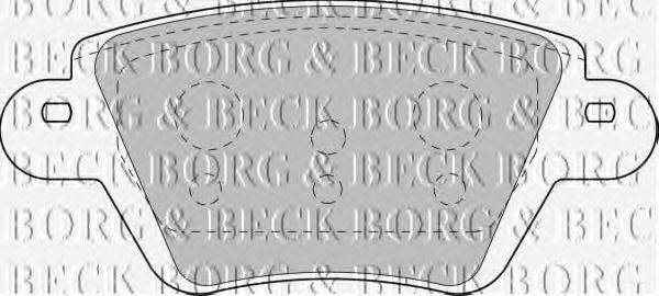 Комплект тормозных колодок, дисковый тормоз BORG & BECK BBP1892