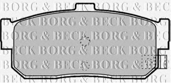Комплект тормозных колодок, дисковый тормоз BORG & BECK BBP1895