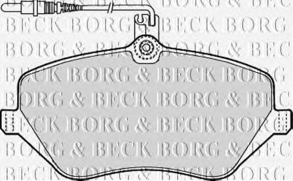 Комплект тормозных колодок, дисковый тормоз BORG & BECK BBP1898
