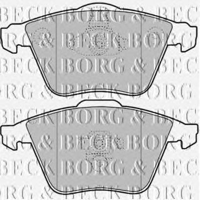 Комплект тормозных колодок, дисковый тормоз BORG & BECK BBP1903