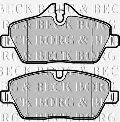 Комплект тормозных колодок, дисковый тормоз BORG & BECK BBP1926