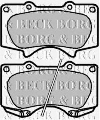 Комплект тормозных колодок, дисковый тормоз BORG & BECK BBP1927