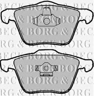 Комплект тормозных колодок, дисковый тормоз BORG & BECK BBP1928