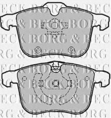 Комплект тормозных колодок, дисковый тормоз BORG & BECK BBP1942