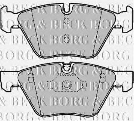 Комплект тормозных колодок, дисковый тормоз BORG & BECK BBP1945