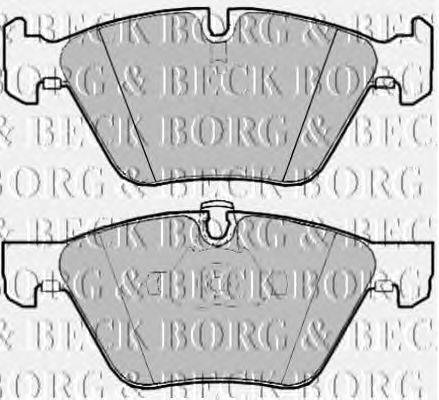 Комплект тормозных колодок, дисковый тормоз BORG & BECK BBP1948