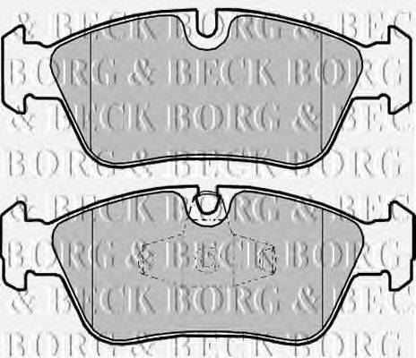 Комплект тормозных колодок, дисковый тормоз BORG & BECK BBP1959