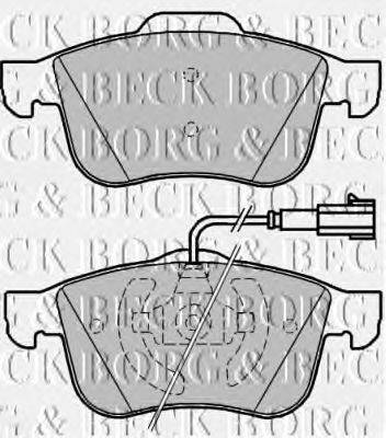 Комплект тормозных колодок, дисковый тормоз BORG & BECK BBP1979