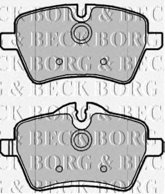 Комплект тормозных колодок, дисковый тормоз BORG & BECK BBP1988