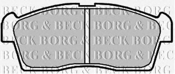 Комплект тормозных колодок, дисковый тормоз BORG & BECK BBP2009