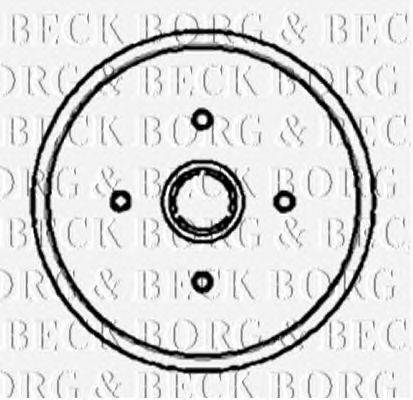 Тормозной барабан BORG & BECK BBR7002