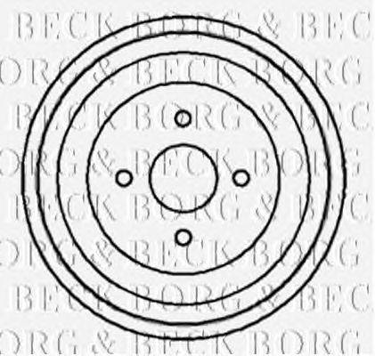 Тормозной барабан BORG & BECK BBR7004