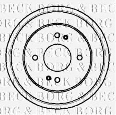Тормозной барабан BORG & BECK BBR7006