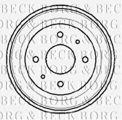 Тормозной барабан BORG & BECK BBR7008