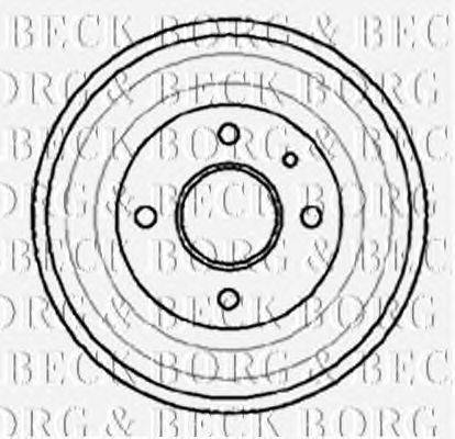 Тормозной барабан BORG & BECK BBR7015