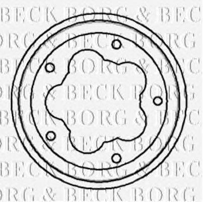 Тормозной барабан BORG & BECK BBR7016
