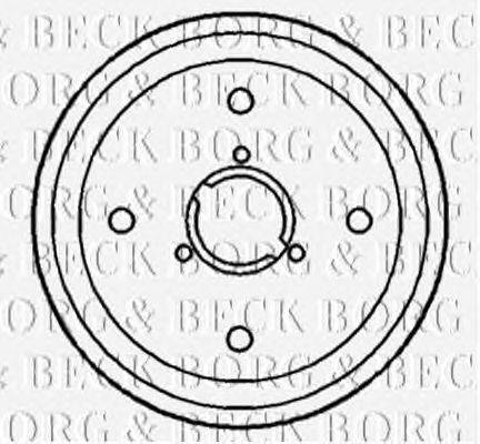 Тормозной барабан BORG & BECK BBR7017
