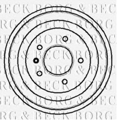 Тормозной барабан BORG & BECK BBR7018