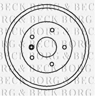Тормозной барабан BORG & BECK BBR7021