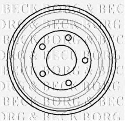 Тормозной барабан BORG & BECK BBR7023