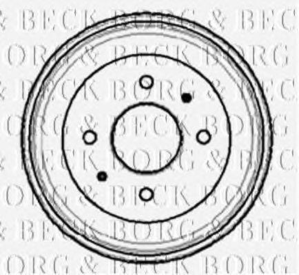 Тормозной барабан BORG & BECK BBR7025