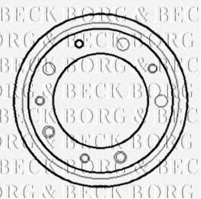 Тормозной барабан BORG & BECK BBR7029