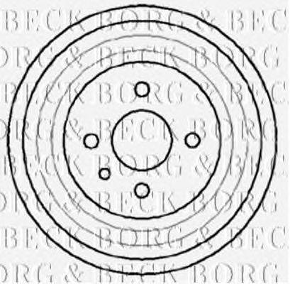 Тормозной барабан BORG & BECK BBR7041