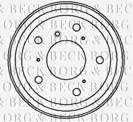 Тормозной барабан BORG & BECK BBR7049