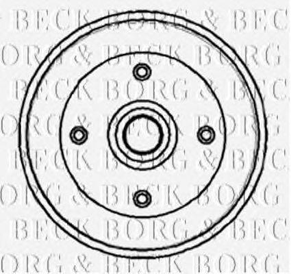 Тормозной барабан BORG & BECK BBR7051