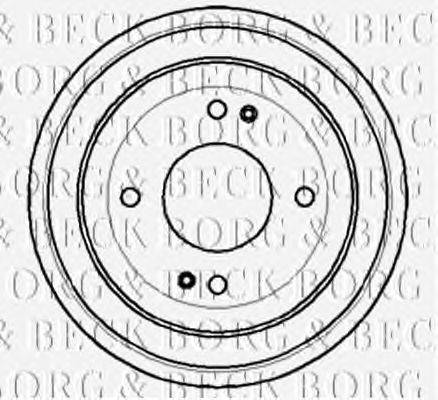Тормозной барабан BORG & BECK BBR7052