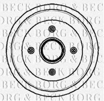 Тормозной барабан BORG & BECK BBR7054