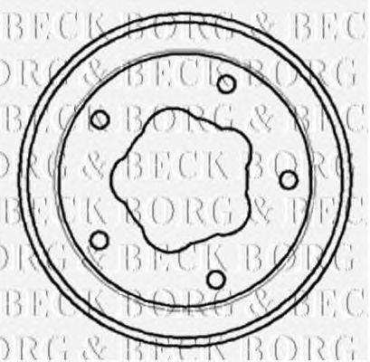 Тормозной барабан BORG & BECK BBR7058