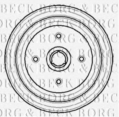 Тормозной барабан BORG & BECK BBR7064