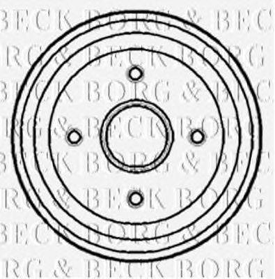 Тормозной барабан BORG & BECK BBR7075