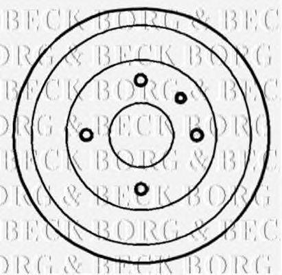 Тормозной барабан BORG & BECK BBR7077