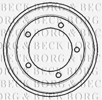Тормозной барабан BORG & BECK BBR7083