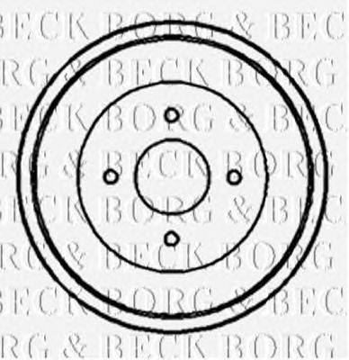 Тормозной барабан BORG & BECK BBR7090