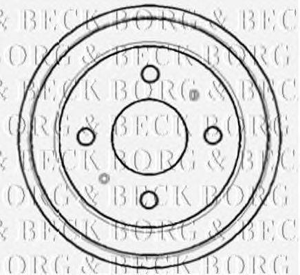 Тормозной барабан BORG & BECK BBR7096