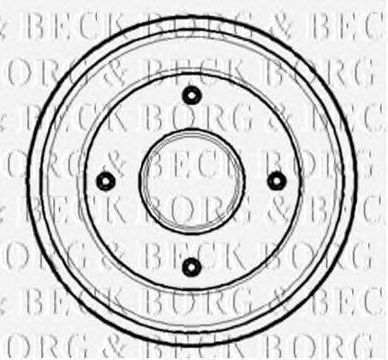 Тормозной барабан BORG & BECK BBR7105