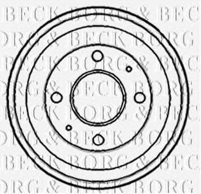 Тормозной барабан BORG & BECK BBR7111