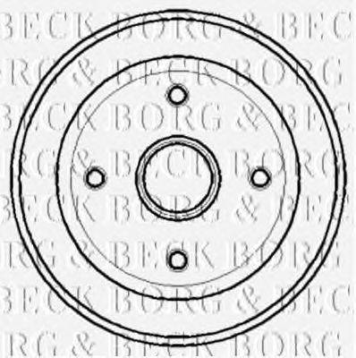 Тормозной барабан BORG & BECK BBR7124