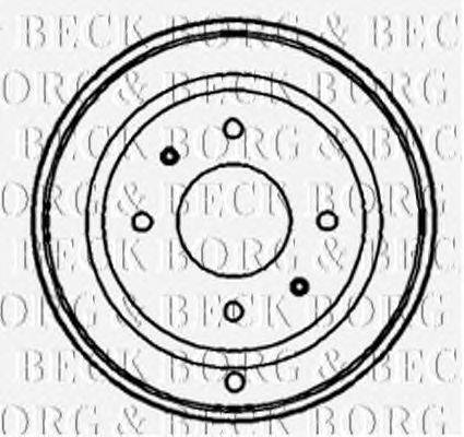 Тормозной барабан BORG & BECK BBR7131