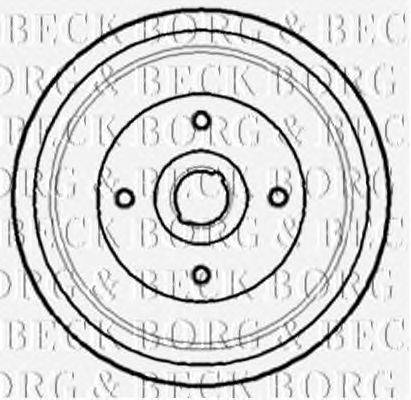 Тормозной барабан BORG & BECK BBR7143