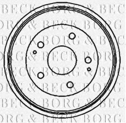 Тормозной барабан BORG & BECK BBR7147